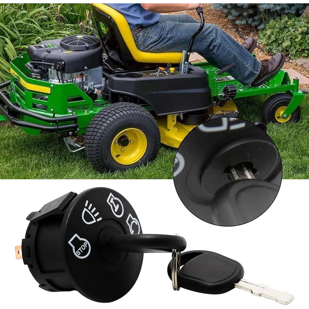 Ignition Starter Switch with 2 Key, 4 Position 7 Terminals Key Switch, Fit for Husqvarna Craftsman John Deere MTD Murray Riding Lawn Mower 532175566 175566 - Just Closeouts Canada Inc.