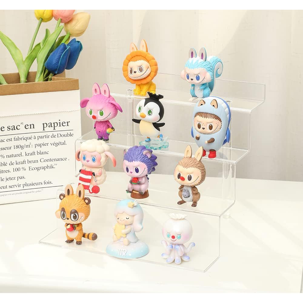 ihomecooker Acrylic Stands for Display,4 Tier Clear Cupcakes Perfumes Figurines Display Stand Risers Shelf Vendors Amiibo Funko Cupcakes Perfumes Candies Cosmetics Decoration and Organizer - Just Closeouts Canada Inc.