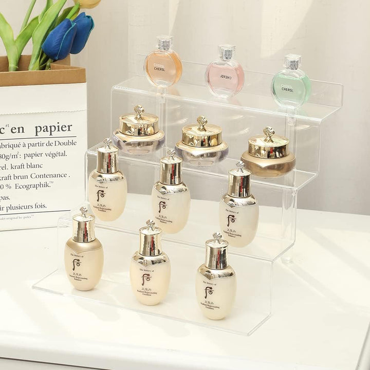 ihomecooker Acrylic Stands for Display,4 Tier Clear Cupcakes Perfumes Figurines Display Stand Risers Shelf Vendors Amiibo Funko Cupcakes Perfumes Candies Cosmetics Decoration and Organizer - Just Closeouts Canada Inc.