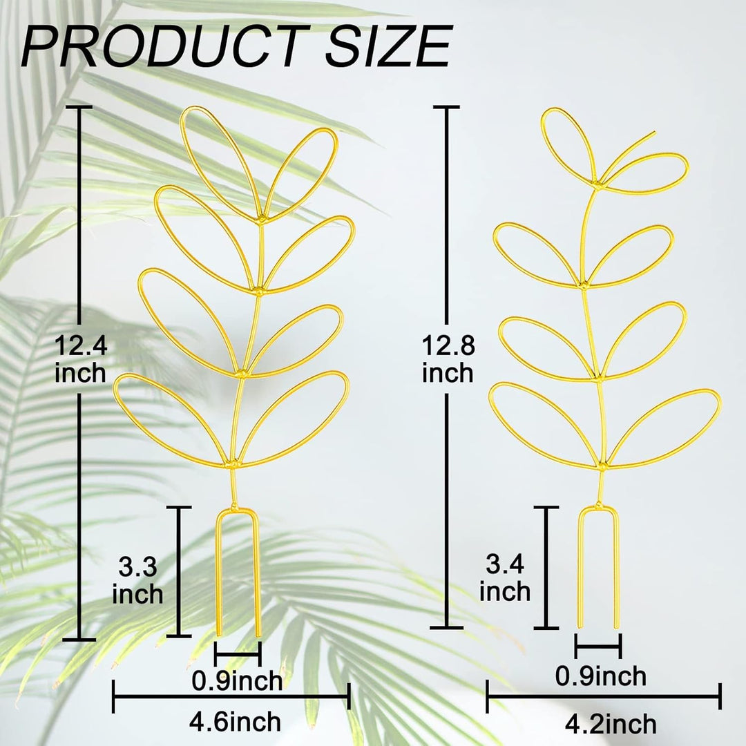 Indoor Plant Support, Trellis Leaf Shape Garden Trellis for Climbing Plant Metal Wire Stake for Potted Plant Houseplant Lover - PLJ - 011_CA - Just Closeouts Canada Inc.