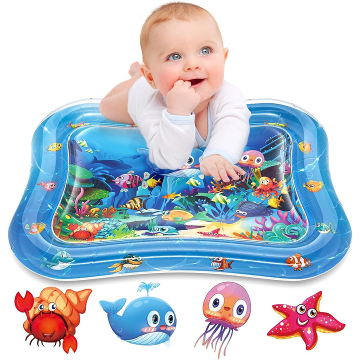 Infinno Inflatable Tummy Time Mat Premium Baby Water Play Mat for Infants and Toddlers Baby Toys for 3 to 24 Months, Strengthen Your Baby's Muscles, Portable - Just Closeouts Canada Inc.