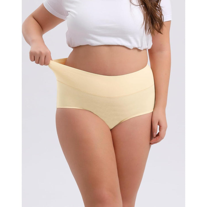 INNERSY Women's High-Waisted Cotton Briefs – Beige, 5XL, 4-Pack - Just Closeouts Canada Inc.X003RUIMBF
