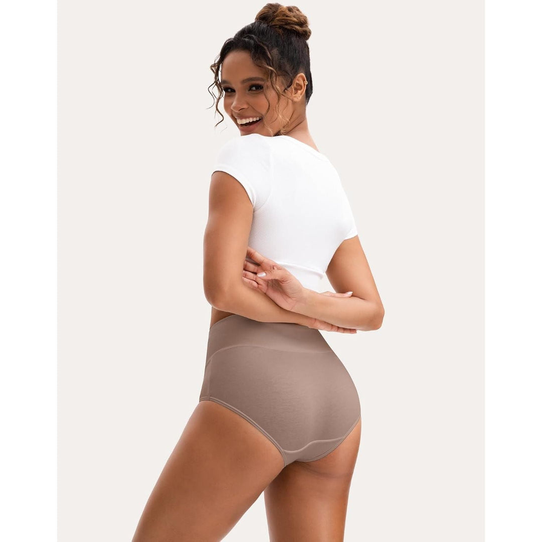 INNERSY Women's High-Waisted Cotton Underwear – Style 8, XL, 5-Pack - Just Closeouts Canada Inc.X001R59OAF