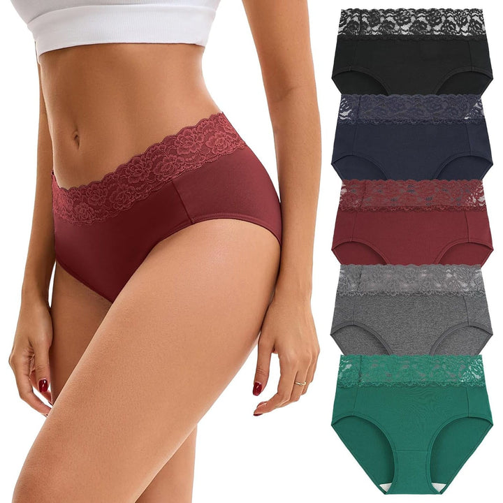 INNERSY Women's Lace-Waist Underwear – Deep, XXL, 5 Pack - Just Closeouts Canada Inc.X004SUFXG5