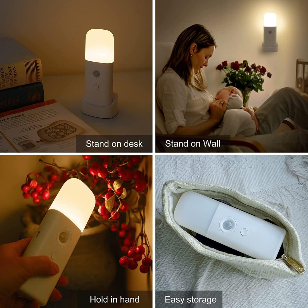 Intelligent Human Body LED Night Light Dimming USB Charging Bedroom Bedside with Sensitive Sensing Large Capacity Battery Portable Multifunctional Design for Multiple Scenes - Just Closeouts Canada Inc.B08L7PKHPN