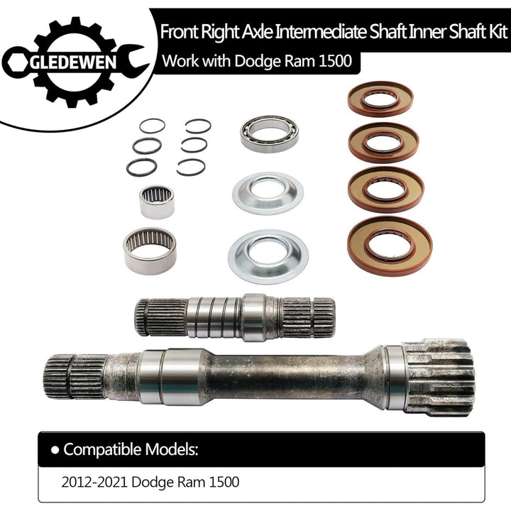 Intermediate Shaft, Front Axle Right Differential Rebuild Kit, Compatible with 2012 - 2021 Ram 1500, Complete Inner Shaft Repair Set | Replaces# 68257420AF 68257421AF 68257422AF 722N695BKA - Just Closeouts Canada Inc.