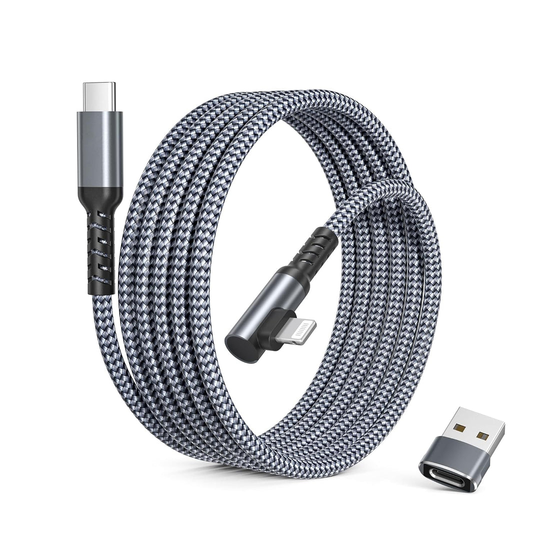 iPad 9th 8th Generation Charger Cable with USB Adapter 3.3FT,USB C to Lightning Cable,Right Angled Old Fast Charging Power Cord for Apple iPhone 14 13 12 11 Pro Max Plus,XS XR X 8 7 SE,Car - Just Closeouts Canada Inc.X004M7ECYX
