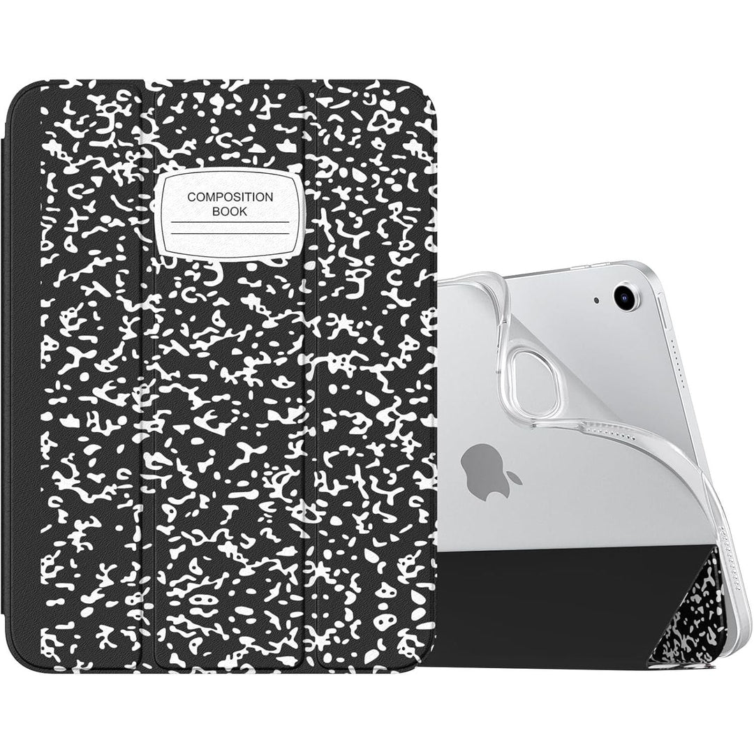 iPad (A16) 11th Generation 2025/ 10th Generation 2022, iPad 11 inch/ 10.9 inch Case with Soft TPU Translucent Frosted Back Cover, Auto Wake/Sleep, Support Touch ID, Notebook Black - Just Closeouts Canada Inc.X003CHK2Y3