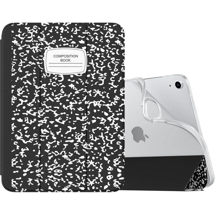 iPad (A16) 11th Generation 2025/ 10th Generation 2022, iPad 11 inch/ 10.9 inch Case with Soft TPU Translucent Frosted Back Cover, Auto Wake/Sleep, Support Touch ID, Notebook Black - Just Closeouts Canada Inc.X003CHK2Y3