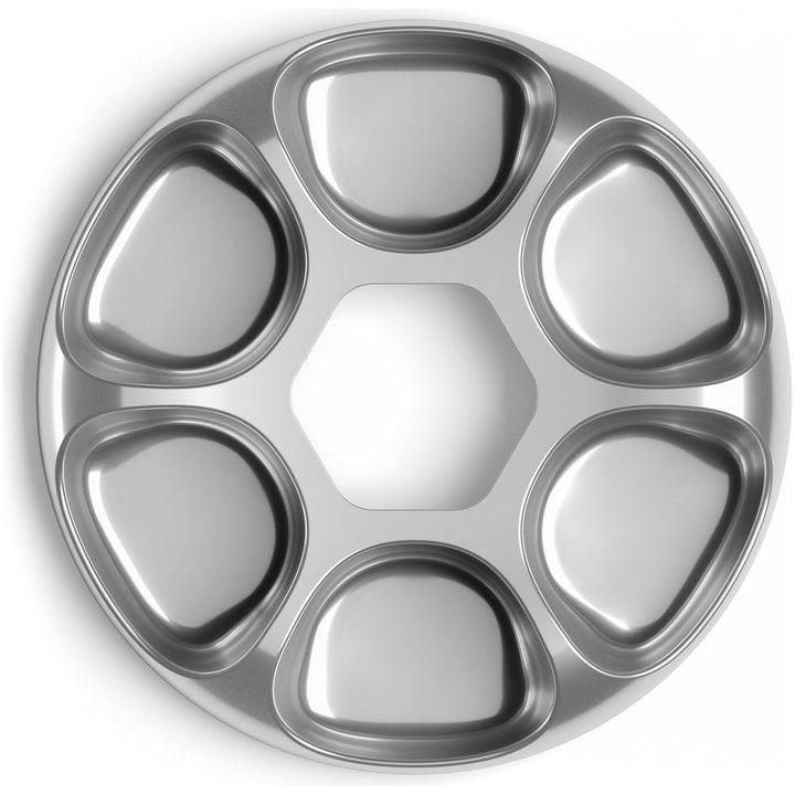 iPettie Upgraded Replacement Food Tray for Donut Frost Automatic Cat Feeder - Corrosion Resistant 304 Stainless Steel, 6 Isolated Portions, Waterproof and Dishwasher Safe - Just Closeouts Canada Inc.