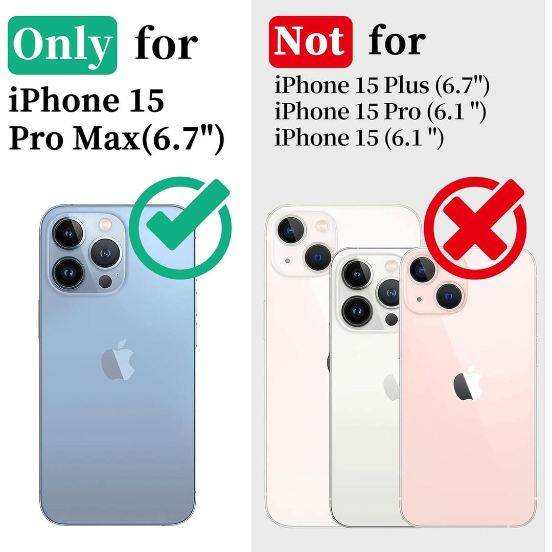 IPhone 15 Pro Max Waterproof Shockproof Dustproof Case - Heavy Duty/360 Full Body/Military Grade/Protective/Rugged 【8FT Drop Proof】 Built in Screen/Camera Protector with Lanyard Black - Just Closeouts Canada Inc.