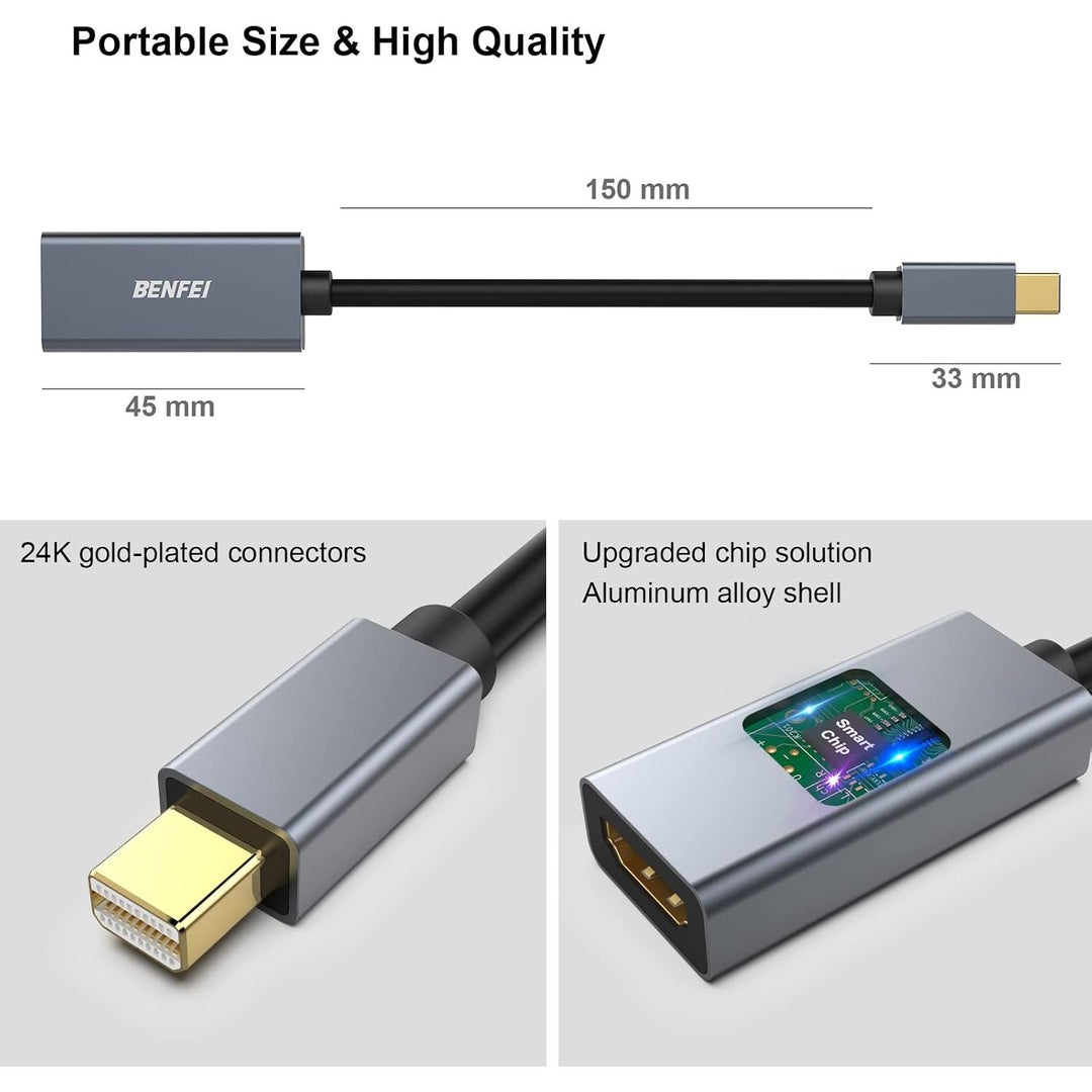 Two mini DisplayPort to HDMI 4K adapters, view 6