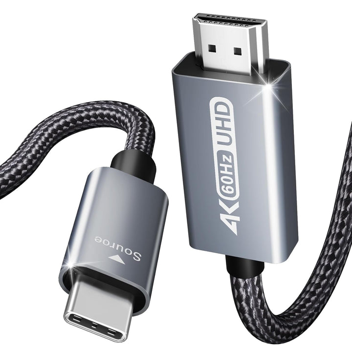 Three-foot USB-C to HDMI 4K 60 Hz cable, view 1