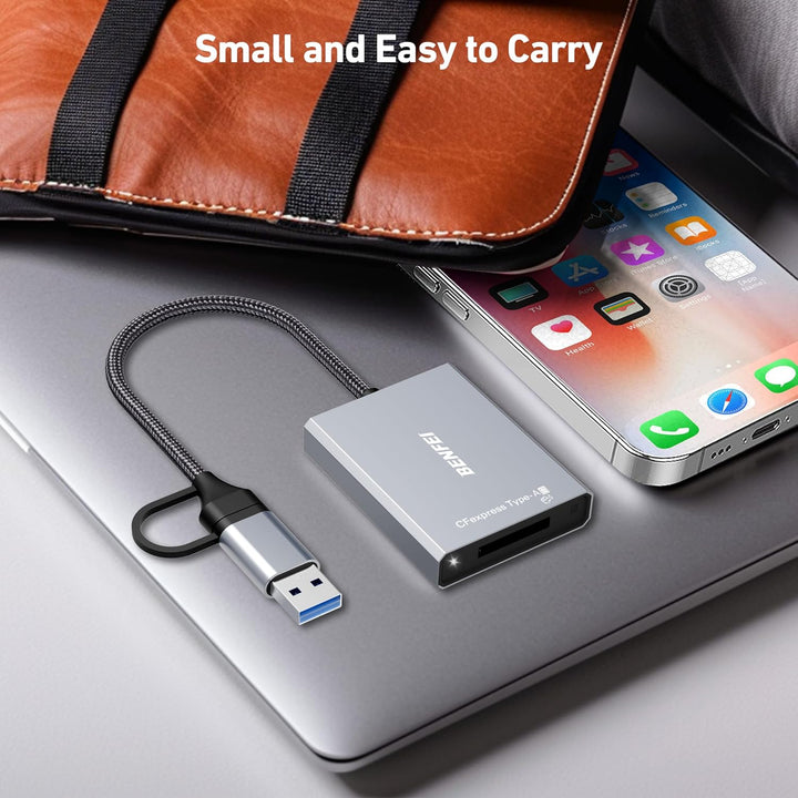 CFexpress Type A USB-A and USB-C card reader, view 6