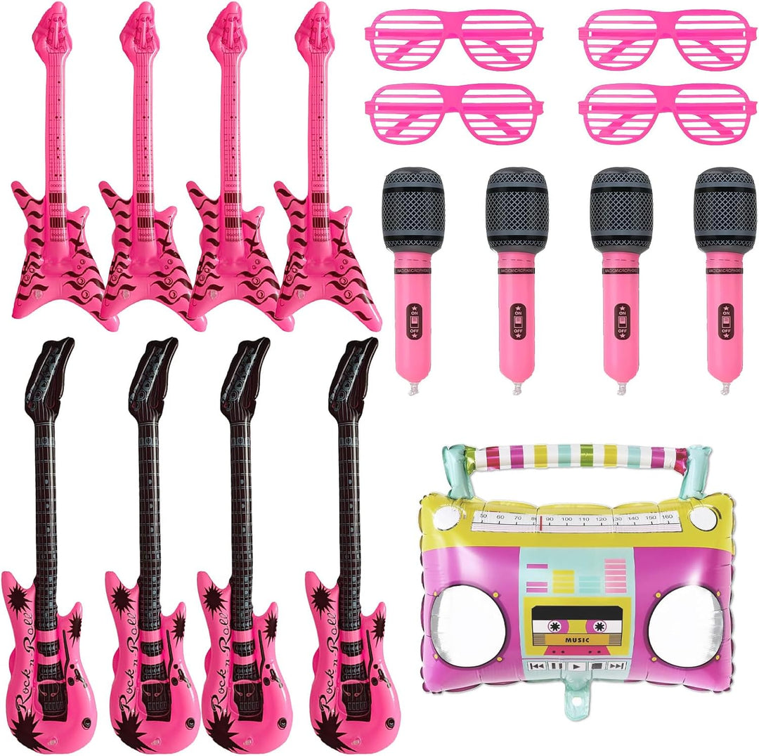 17-piece inflatable music photo booth prop set