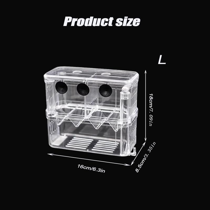 Large fish breeder box size diagram