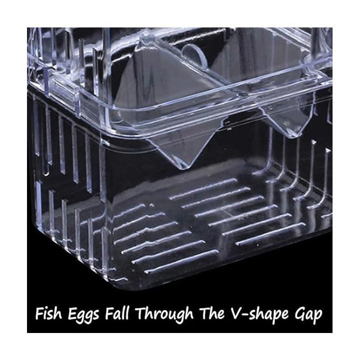 Close-up of breeder box divider