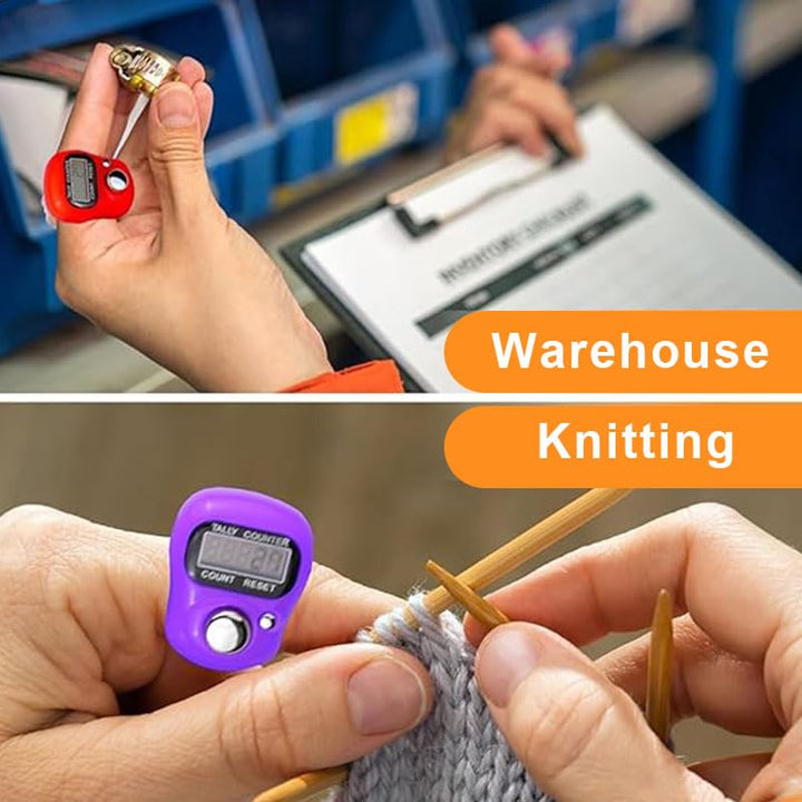Finger counters in warehouse and knitting use