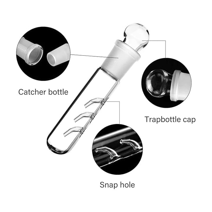 Glass planaria trap components