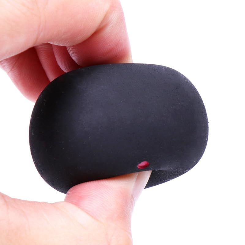Close-up of flexible rubber squash ball