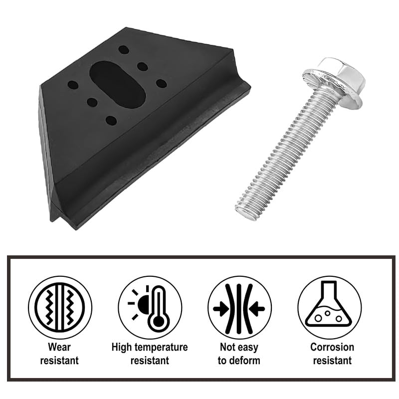 Angled view of battery base clamp and bolt