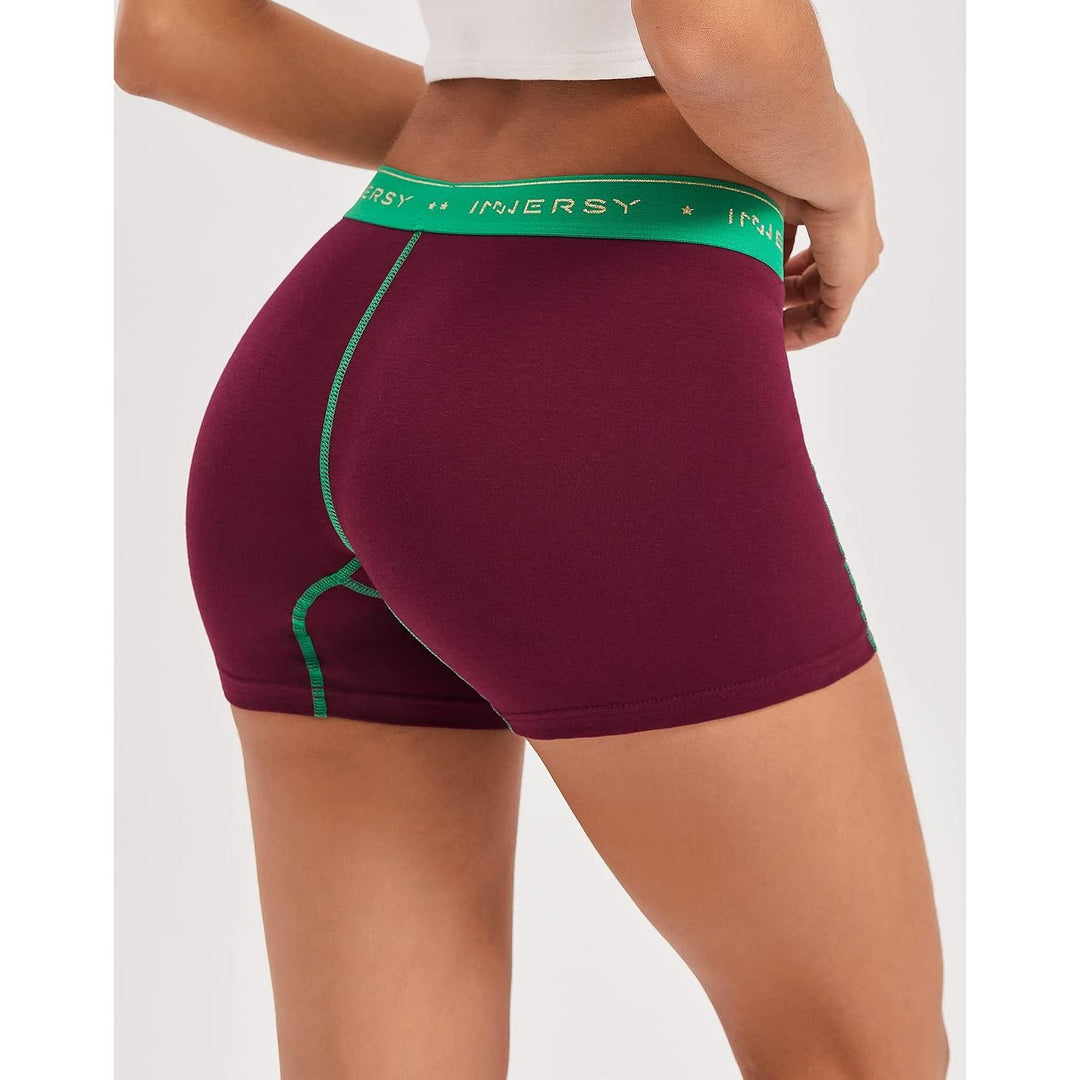 Red and green boxer briefs rear fit