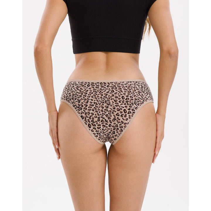 Cocoa leopard-print cheeky underwear rear fit