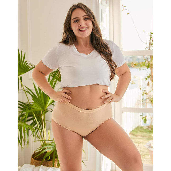 Morning Mist high-waisted briefs front fit
