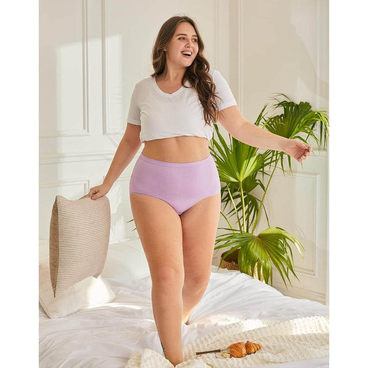 Mint Sky high-waisted briefs front fit
