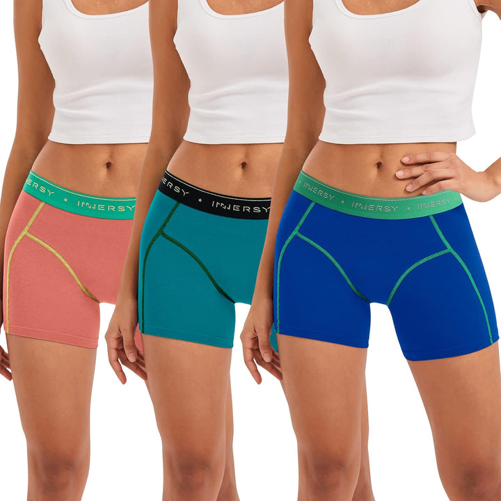 Blue Nude Trio three-pack boxer briefs, front view