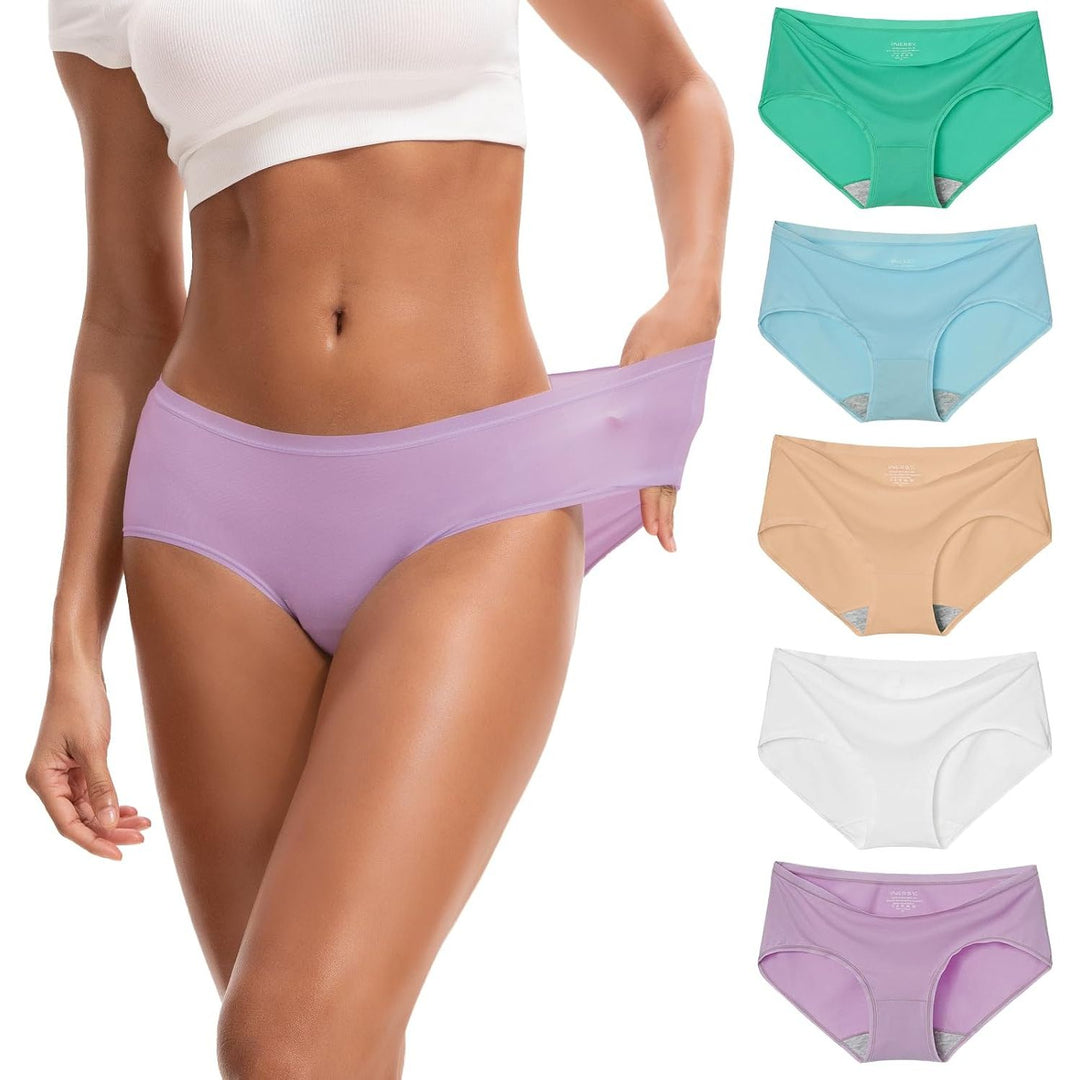 Grape five-pack modal hipster underwear, front and pack