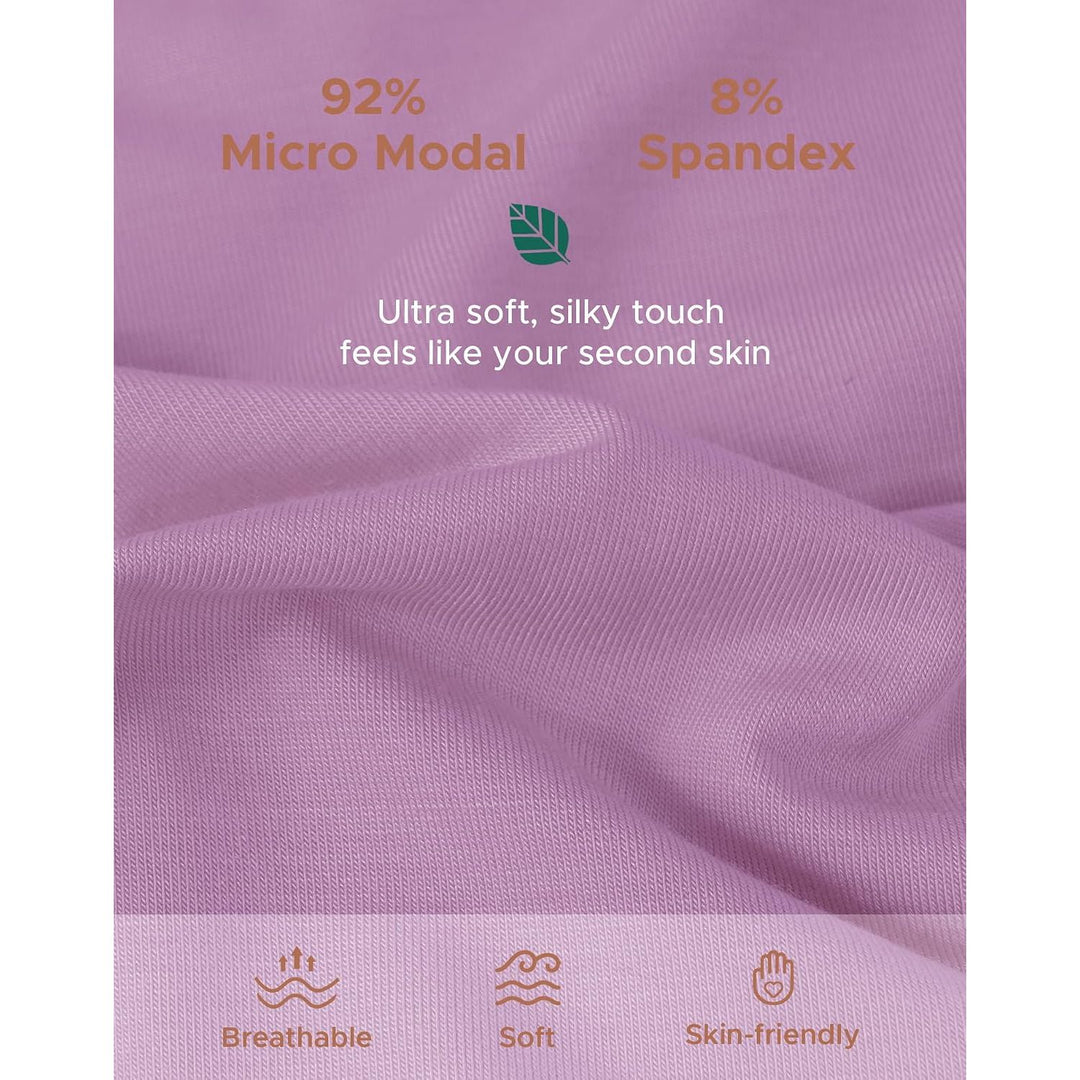 Grape micro modal fabric detail