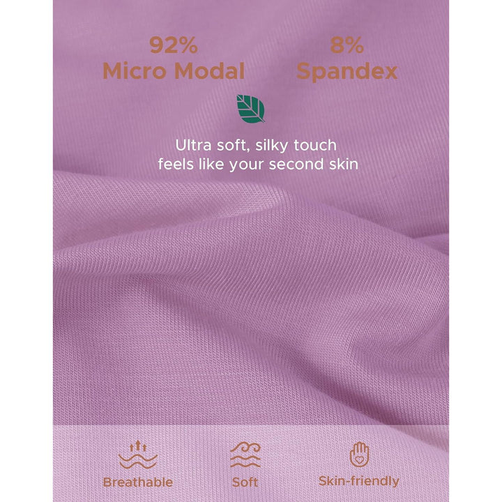 Grape micro modal fabric detail