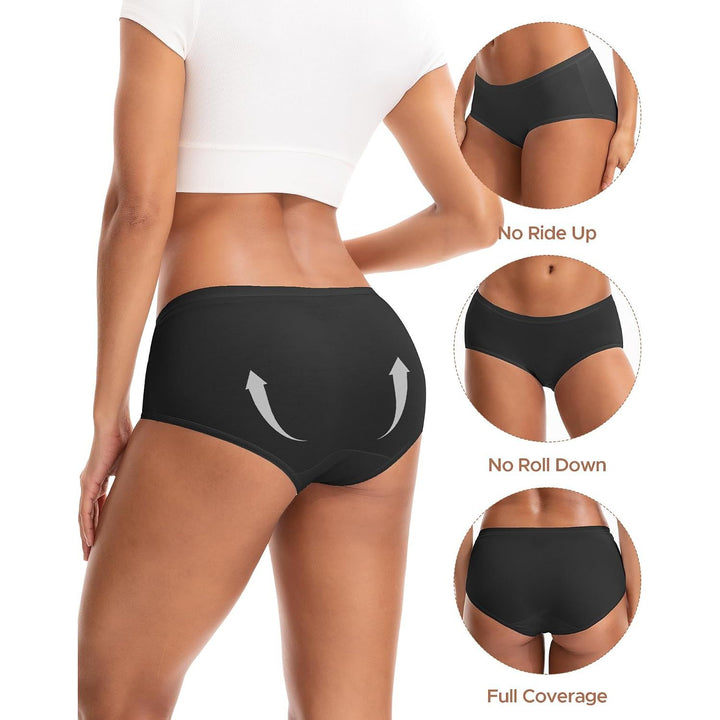 Black modal hipster underwear back fit and coverage