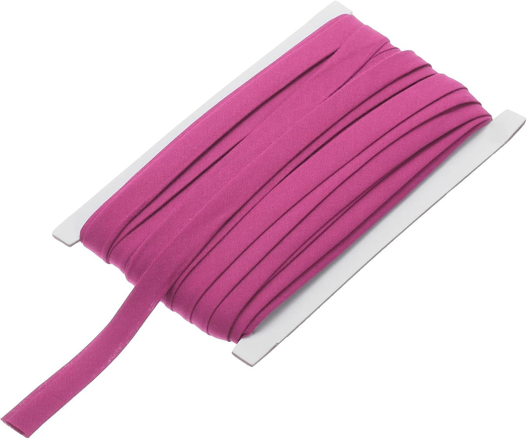 Rose red 1/2-inch double-fold bias tape roll