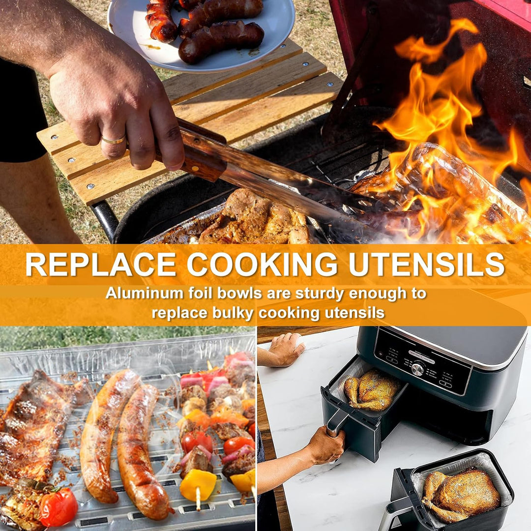 20 disposable perforated aluminum grill pans, view 5
