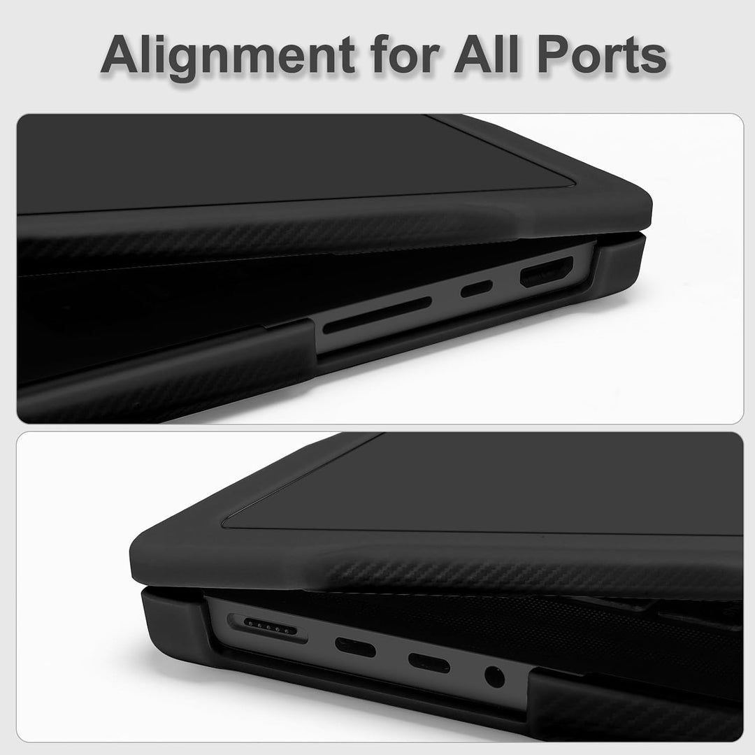 Black bumper shell kit for compatible 14-inch laptop, view 3