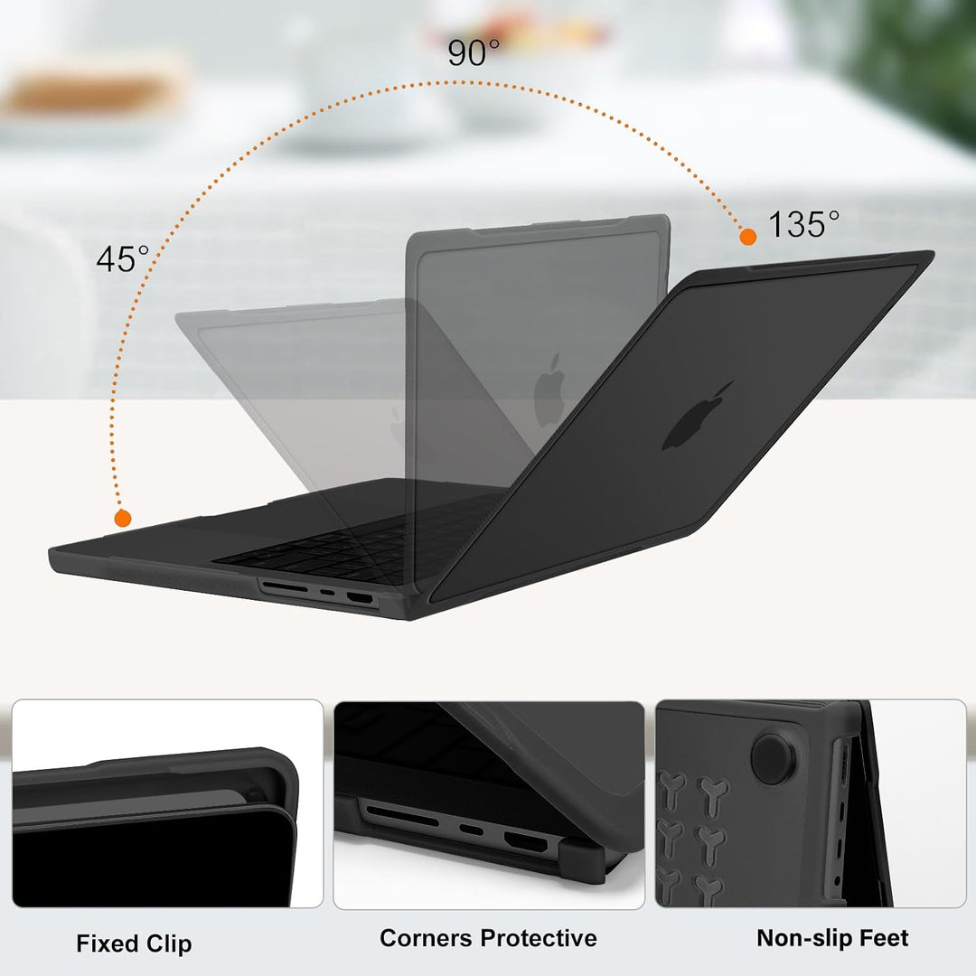 Black bumper shell kit for compatible 14-inch laptop, view 4