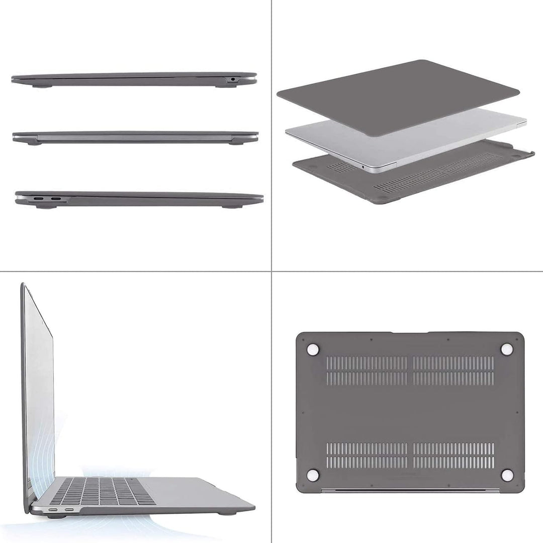 Gray hard shell and keyboard cover for compatible 13.3-inch laptop, view 5