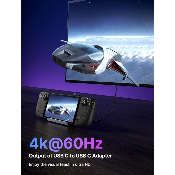 JSAUX 180° USB - C to USB Adapter 2 Pack, 180 Degree Angle USB - C Male to USB - C Female USB - C 3.1/PD 100W and Type - C Male to USB - A Female Adapter, for ROG Ally,Steam Deck,Switch,Laptop,Tablet,Phone - Black - Just Closeouts Canada Inc.