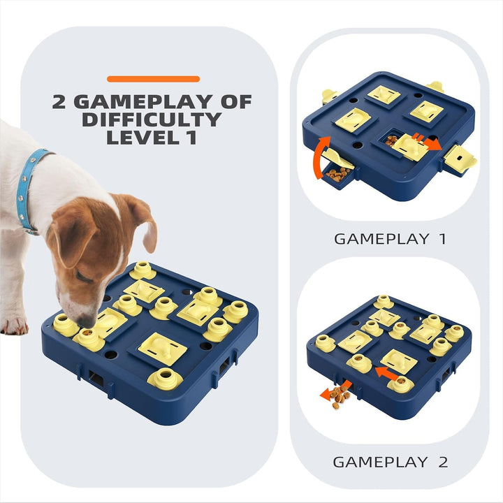 KADTC Dog Puzzle Toy Dogs Brain Stimulation Mentally Stimulating Educationa Toys Puppy Treat Food Feeder Dispenser Advanced Level 3 in 1 Interactive Games for Small/Medium/Large Aggressive Chewer CA - Just Closeouts Canada Inc.