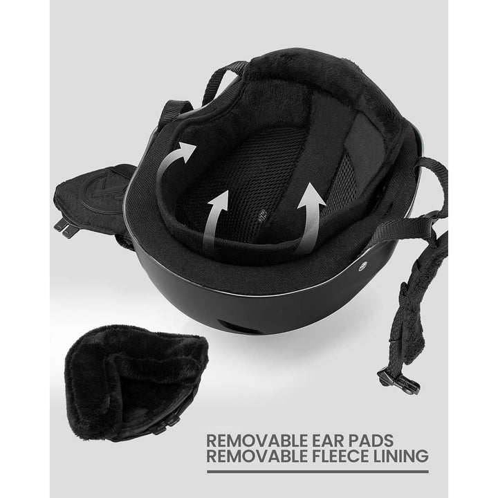 Kelvin Ski Helmet - Snowboard Helmet for Men, Women & Youth, Large Black - Just Closeouts Canada Inc.