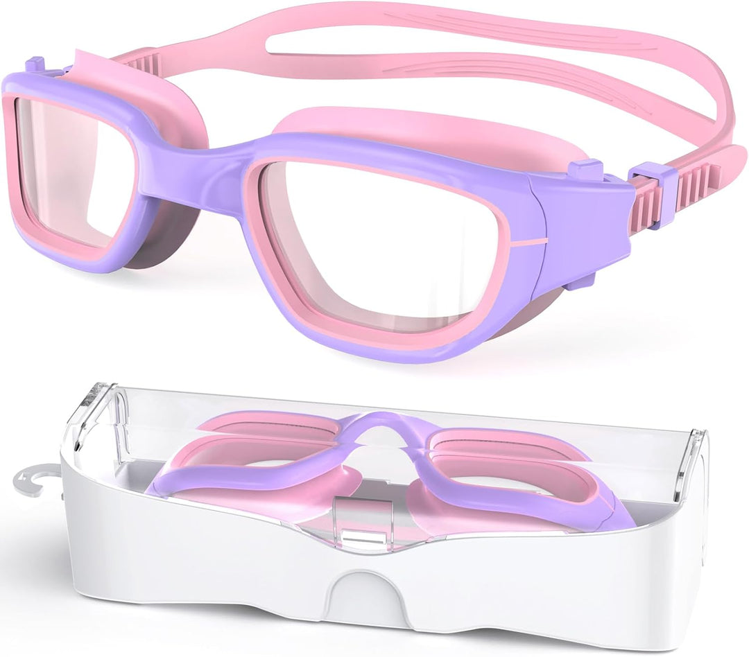 Kids' Anti-Fog Swim Goggles, Light Purple and Pink - Just Closeouts Canada Inc.
