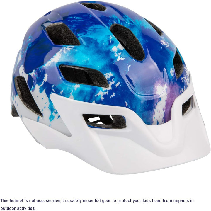 Kids Bike Helmet for Boys and Girls 5-14, With Removable Visor, Multi-Sport Safe and Comfortable (50-57cm), Navy Blue - Just Closeouts Canada Inc.