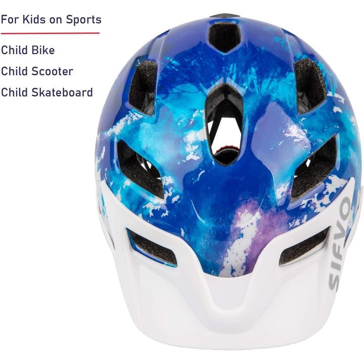 Kids Bike Helmet for Boys and Girls 5-14, With Removable Visor, Multi-Sport Safe and Comfortable (50-57cm), Navy Blue - Just Closeouts Canada Inc.