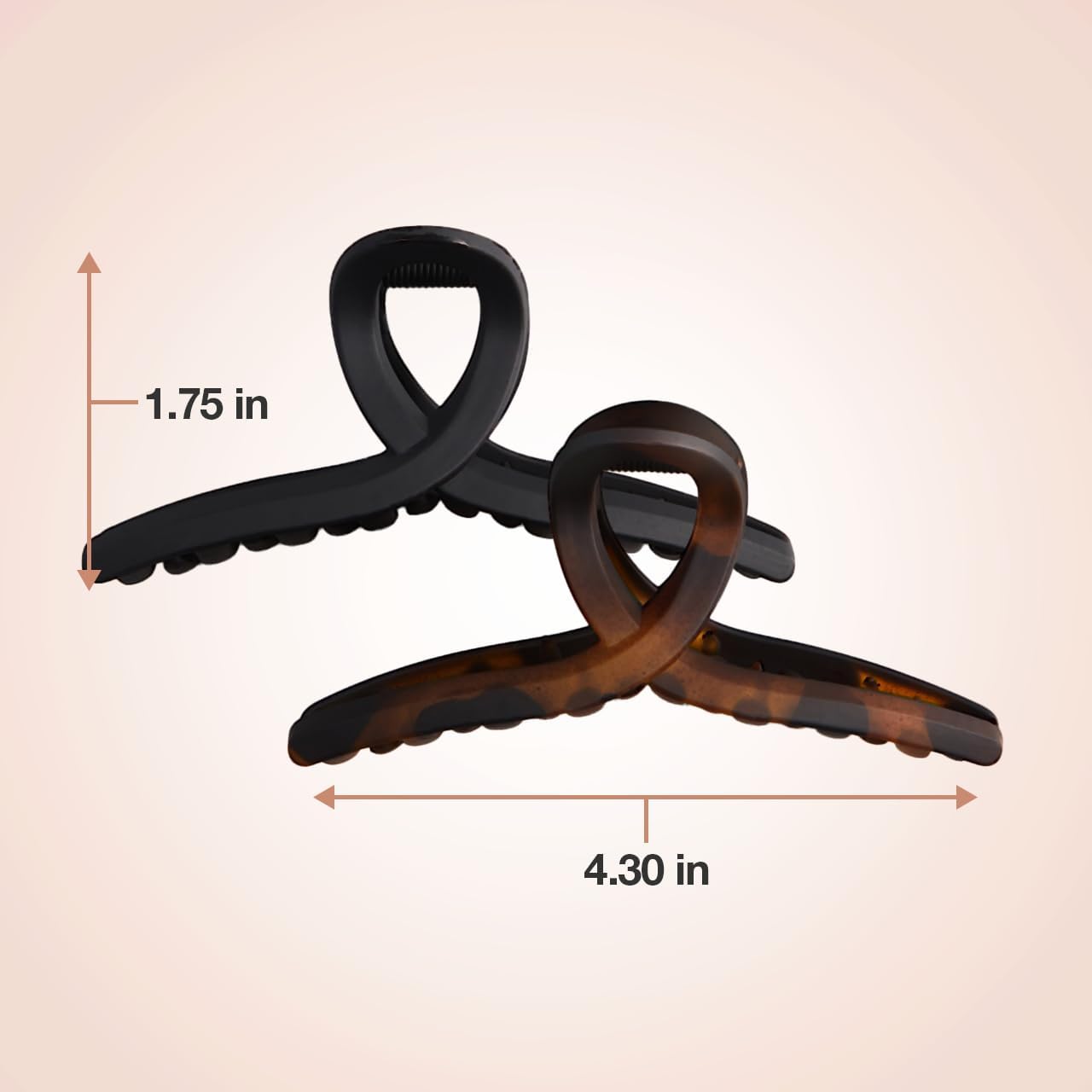 Large Loop Hair Claw Clips for Thick Hair, Stylish Banana Clip