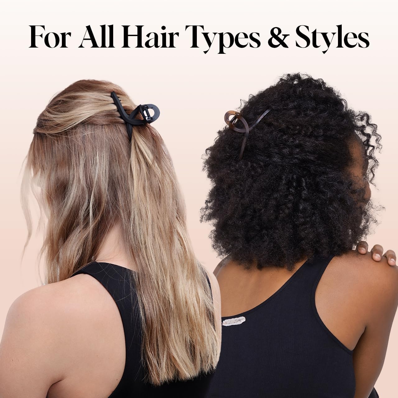 Large Loop Hair Claw Clips for Thick Hair, Stylish Banana Clip