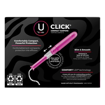 Kotex Click Compact Tampons Multipack Super, 30ct - Just Closeouts Canada Inc.036000515886