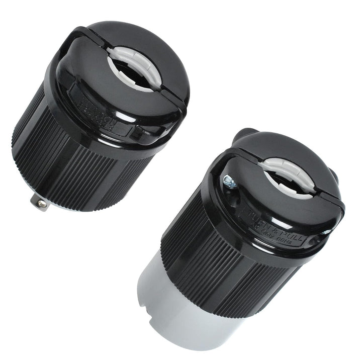 L14-30 L14-30R Locking Connector and L14-30P Female Plug Set, 30 Amp, 125/250V, 3 Pole 4 Wire, 7500W Generator Twist Locking Plug Connector - Just Closeouts Canada Inc.