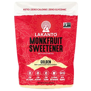Lakanto Sweetener Erythritol Monk Fruit Blend, Golden 454g - Just Closeouts Canada Inc.843076001232